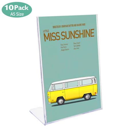 Buy Hotyin Sign Holder - A5 x 10 Acrylic Menu Holder Lean to Perspex ...