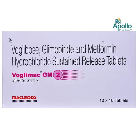 Voglimac GM 2 Tablet 10's Price, Uses, Side Effects, Composition ...