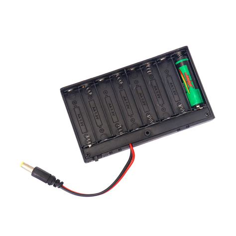 8 x AA 1.5v battery holder with On/Off Switch and DC JACK – Indian ...