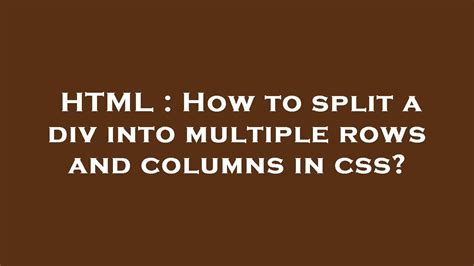 Image result for Div Two Row