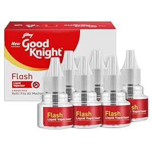 Good knight Flash Liquid Vaporiser – Pack of 6 (45ml each) | 2x Faster ...