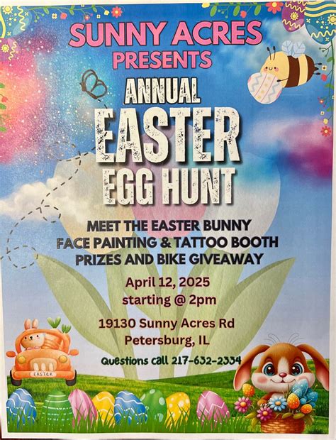 Sunny acres Annual Easter Egg Hunt, 19130 Sunny Acres Rd, Petersburg ...