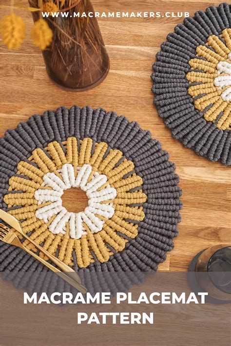 Image result for Macrame Placemat Tutorial