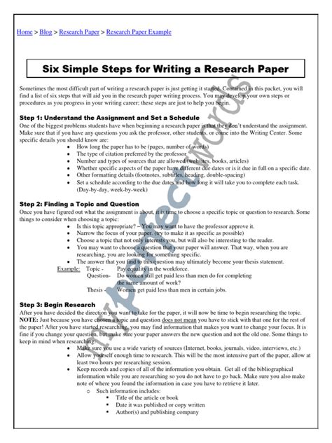 Image result for Basic Research Paper Example