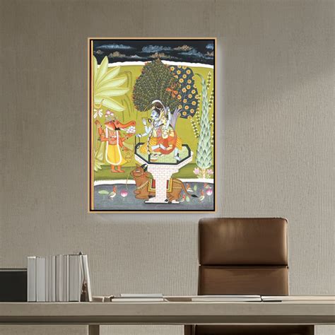 Artist2 - Art - LORD SHIVA WITH SHRI GANESHA - FLOATING FRAME ...