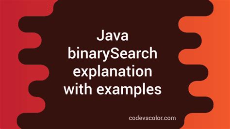 Inary Search Using Array Java 的图像结果