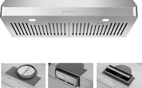 Buy 30 Inch Under Cabinet Range Hood Kitchen Vent Hood,Built in Range ...