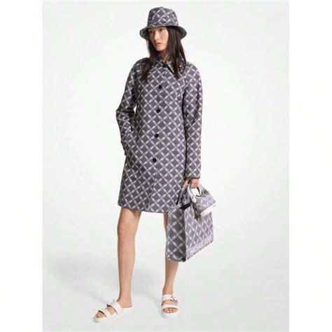 Michael Kors Michael_kors | Empire Logo Jacquard Balmacaan Coat | SHEIN USA