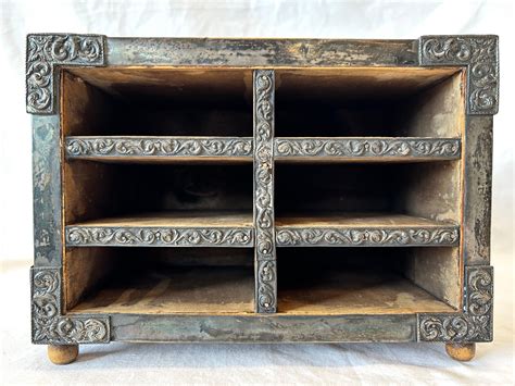 Antique Spanish Embossed Silver Baroque Style Six Drawer Casket Siege ...