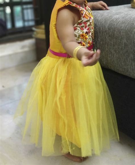 Buy A.T.U.N Girl's Synthetic Skater Knee-Long Dress (GDRS TUL MDN_Navy ...