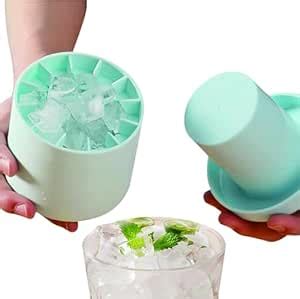 Buy Cpixen Cylinder Silicone Ice Cube Mold, New 3D Ice Cubes Maker ...