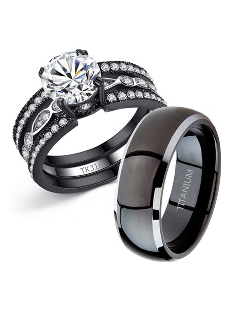 Matching Gothic Wedding Rings at Lorene Cogburn blog