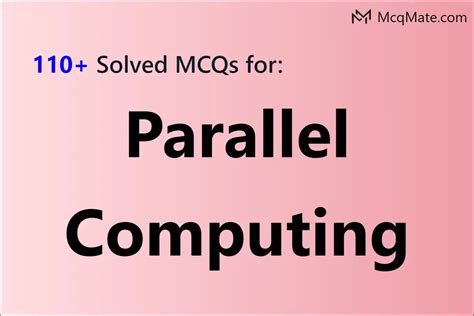 Image result for Parallel Computing Questions