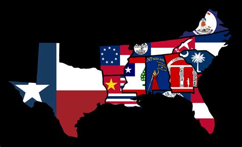 Confederate States states flag map 1862. : r/MapPorn