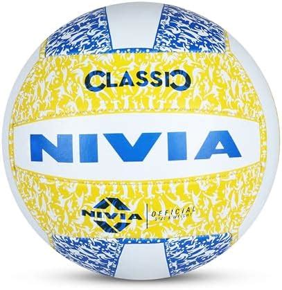 Buy NIVIA Classic Volleyball, 18 Panels, Rubber Machine Stiched with ...