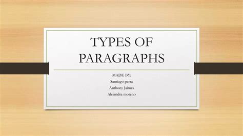 Image result for Pargraph Types