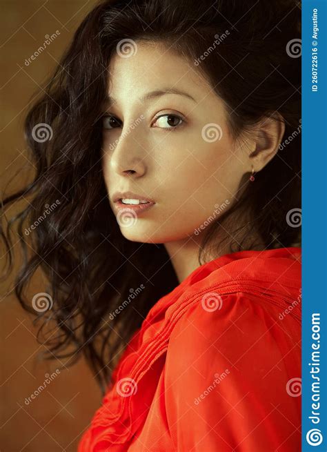 Spanish Beauty Named Esmeralda. Emotive Portrait of Fashionable Model ...