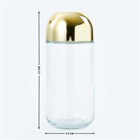 Buy Travis Set of 4 Glass Canisters with Lid - 800ml from Home Centre ...