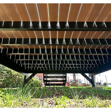 Fortress Building Products 12 x 12 Freestanding Brazilian Teak Brown ...