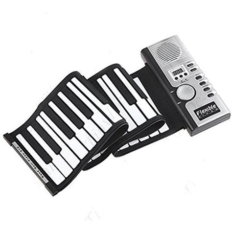 divinext Portable Roll-Up Flexible Electronic Piano Keyboard with Full ...