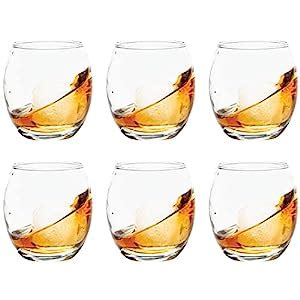 Vikko Whiskey Glasses Set of 6, Old Fashioned Whiskey Glasses 13.75 ...