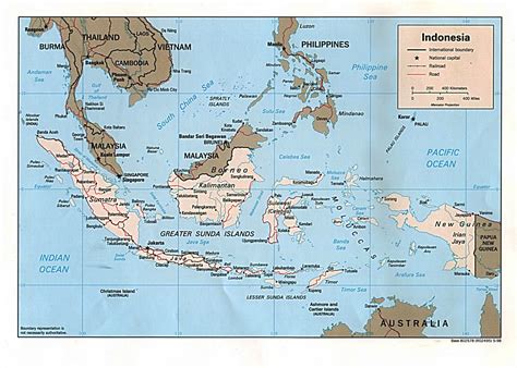 Detailed political map of Indonesia. Indonesia detailed political map | Vidiani.com | Maps of ...