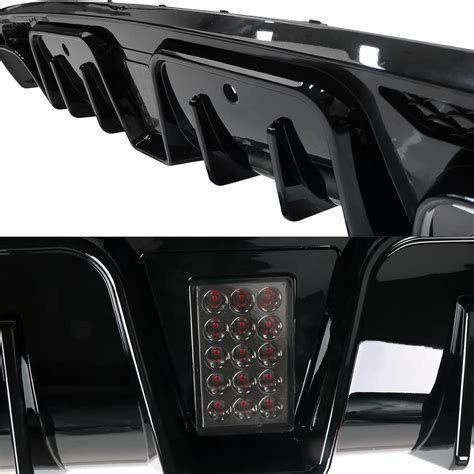 Buy IKON MOTORSPORTS, Rear Diffuser + Exhaust Tips Compatible With 2015 ...