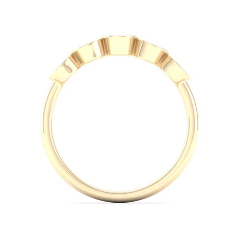 1/5 Ctw Disc Fashion Stackable Ring