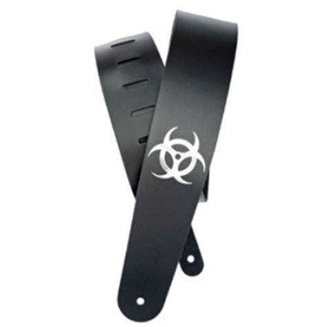 Buy Planet Waves 25L-BIO Icon /Black Biohazard Leather Guitar Strap ...