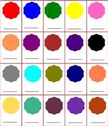 Worksheet Solutions: रंगों के नाम - Hindi for UKG PDF Download