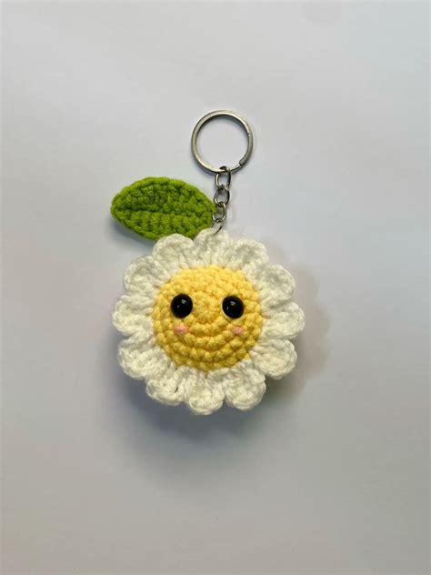 Image result for Crochet Keychain Tutorial Flower
