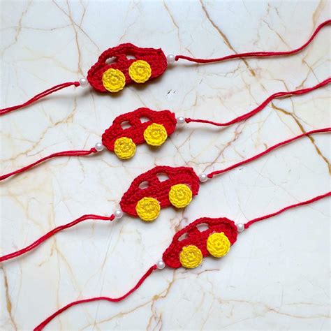 Crochet Rakhi - Car