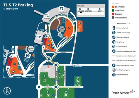 Perth International Airport Parking Map (2025) - All Maps