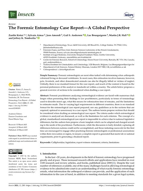 Image result for Forensic Science Insect