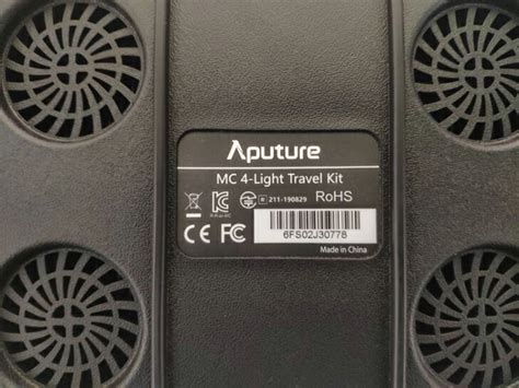 Aputure AL-MC 4-Light Travel Kit 撮影照明ライト RGBWW CRI96 3200K-6500K 無段階調光 ...