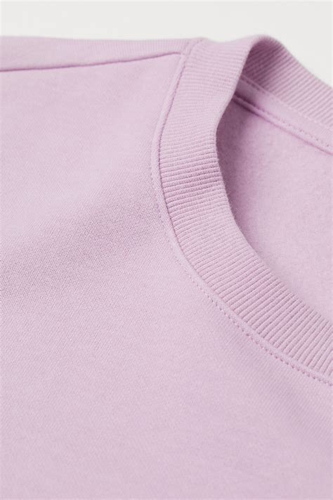 Loose Fit Sweatshirt - Light purple - Men | H&M IN