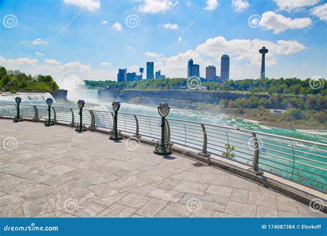 Scenic View of Niagara Falls, American Side Stock Photo - Image of ...