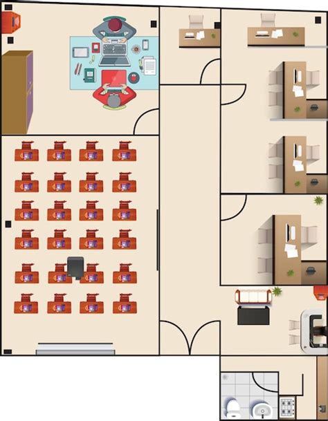 Small Office Interior Design Layout Plan 的图像结果