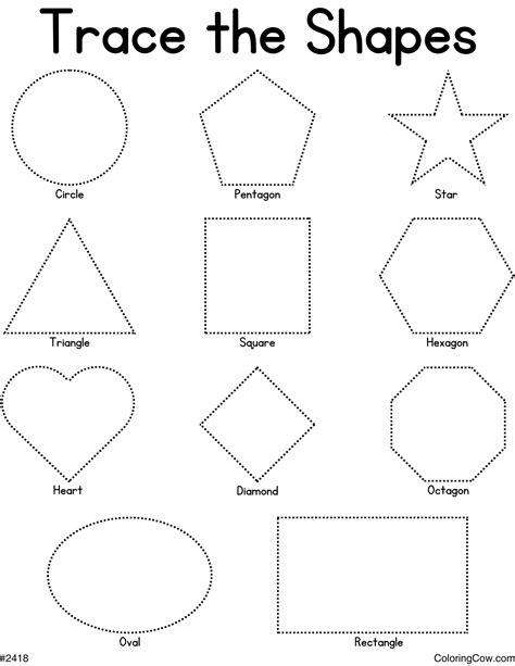 Shapes Coloring Page