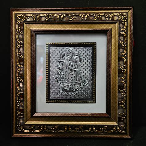 Radha Krishna silver Plated designer photo frame – KEERTHI GIFTS & TOYS