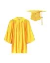 Yellow Satin Graduation Gown for Kids – CostumeWala