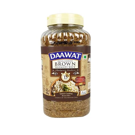 Daawat Brown Basmati Rice Jar, 1kg : Amazon.in: Grocery & Gourmet Foods