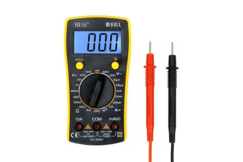 VAR TECH Digital Multimeter M 830 L, 3½ Digits (2000 Counts), 600 V AC ...