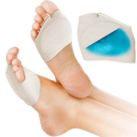 Buy KLIFFOO Metatarsal Gel Pad, Forefoot Pads for Women and Men, hallux ...