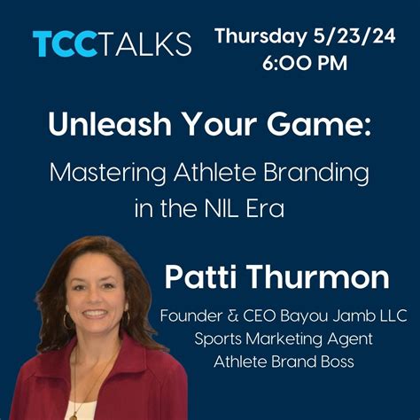 TCC Talks: UNLEASH YOUR GAME: Mastering Athlete Branding in the NIL Era ...