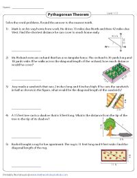 Image result for Pythagoras Theorem Word Problem