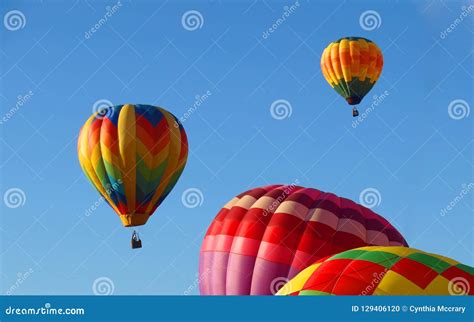 Hot Air Balloons at Carolina BalloonFest Stock Photo - Image of basket ...