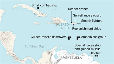 Maps: Where the U.S. Is Building Up Military Force in the Caribbean ...