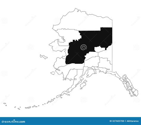 Yukon Map Is Highlighted On The Canada Map With Detailed State And Region Outlines Vector ...