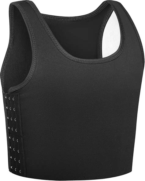 Buy INRANXISM Chest Binder for Transgender FTM Cotton Hook Half Breast ...